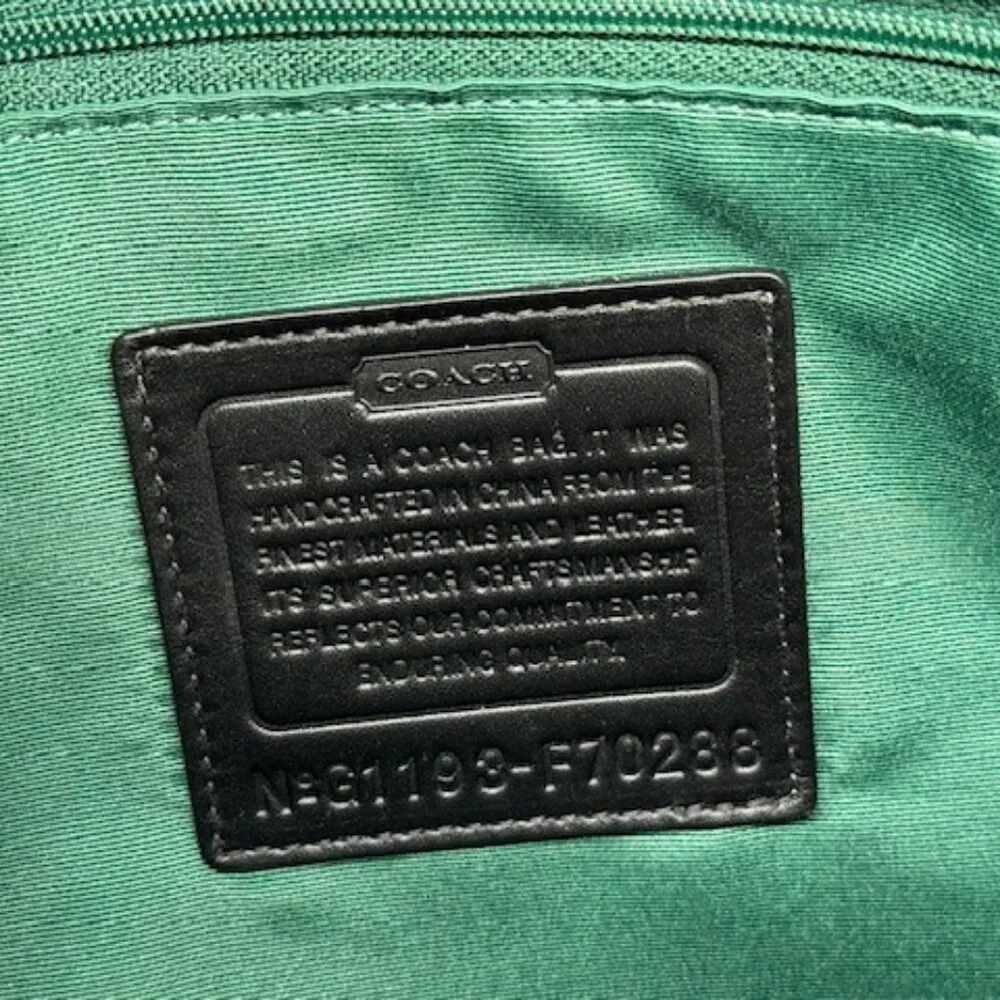 NEW Coach Signature Canvas Logo Slim Commuter  Black Laptop Bag, 2011 - Picture 10 of 11